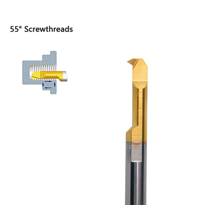 การทนทานการสกัดสูง MTHR A55 เครื่องมือ threading ภายในสําหรับการแปรรูปหมุนขนาดเล็ก