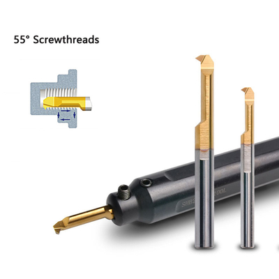 การทนทานการสกัดสูง MTHR A55 เครื่องมือ threading ภายในสําหรับการแปรรูปหมุนขนาดเล็ก