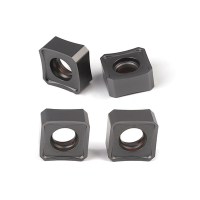 PVD และ CVD การเคลือบ Carbide Milling Insert สําหรับการผลิตที่ดีขึ้นบนเหล็กแข็งและเหล็กยืดหยุ่น