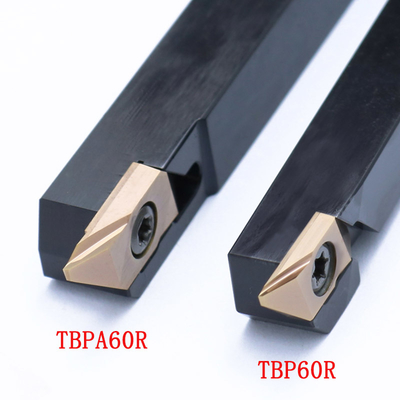 เม็ดมีดกลึงคาร์ไบด์ TBP60R ที่ปรับแต่งได้สำหรับการตัดเฉือนโลหะแม่นยำ
