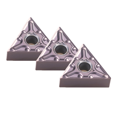 ความแม่นยํา TNMG160408-MA Carbide การหมุนใส่สําหรับการทํางานตัดการหมุนภายนอกบน CNC Lathe Machine