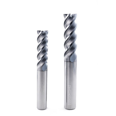 คาร์ไบด์ U-Channel End Mill 4 ฟลอยต์ AlCrN ผิวเคลือบสําหรับเหล็กอ่อน