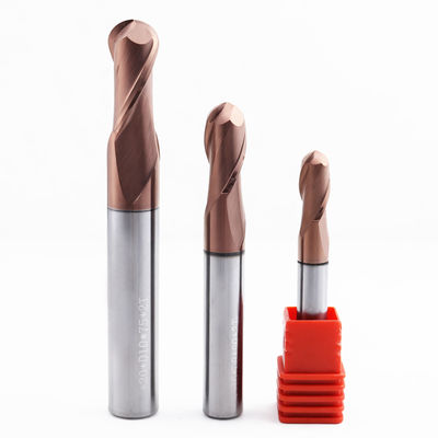 6 มิลลิเมตร คาร์ไบเดอร์ ลูกจมูกปลาย Mill 2 ฟลอยต์สําหรับการแปรรูปโลหะ