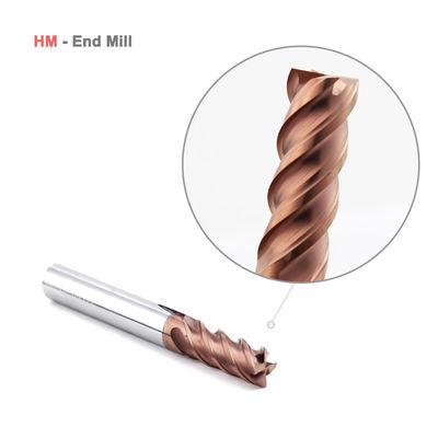 วอลฟ์เทมินคาร์ไบด์ Milling Insert 4 ฟลอตสําหรับ HRC60 Steel AlTiN Coating