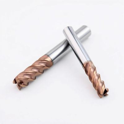 คาร์ไบด์ เอ็นมิล 4 ฟัน สำหรับเหล็กแม่พิมพ์ สูงสุด 60HRC