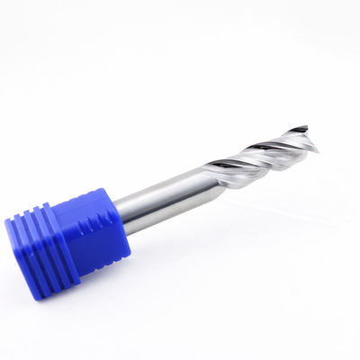 คาร์ไบด์ U-Groove End Mill สําหรับอะลูมิเนียม 3 ฟลอยต์ DLC ผิวเคลือบ